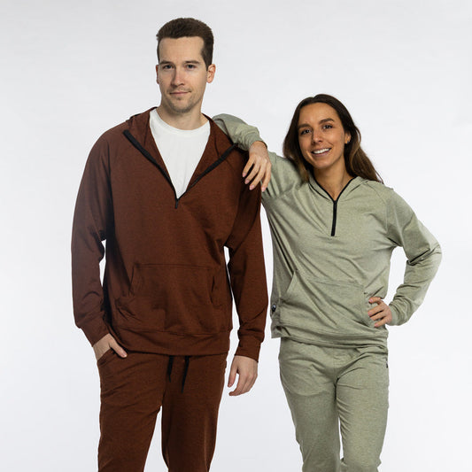 Athletic Hooded Quarter Zip