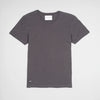 Bickford USA Everyday Tee in dark gray, flat lay front view, heavyweight USA-grown cotton.