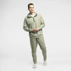 Man wearing Bickford Athletic Joggers and matching hoodie in Cloud Gray, full body view
