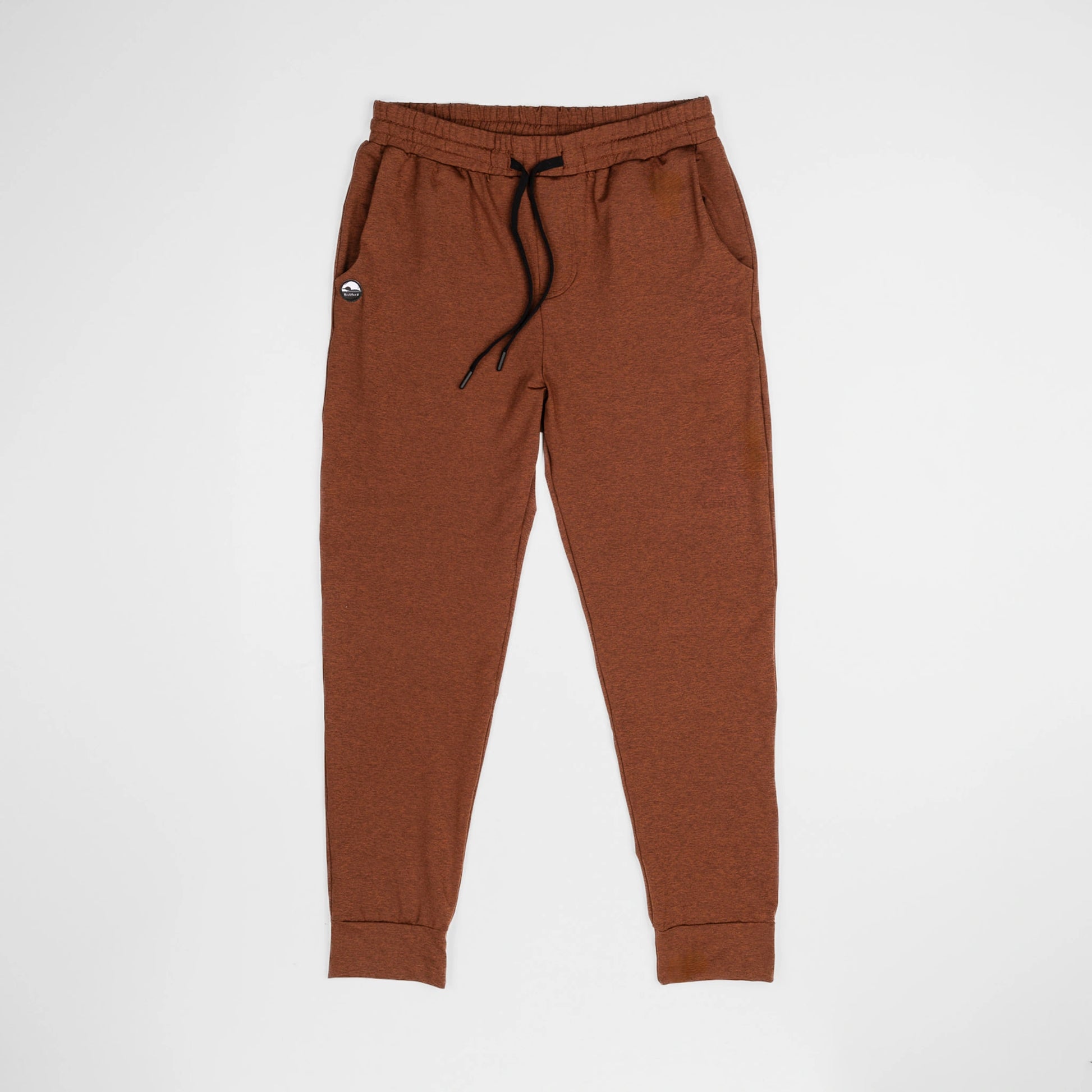 Bickford Athletic Joggers in Rust, flat lay front view with black drawstring