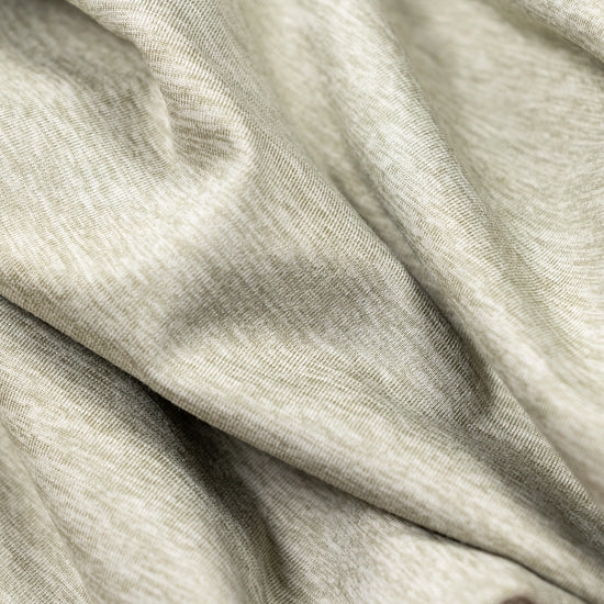 Heathered Cloud Gray fabric texture detail of Bickford Athletic Quarter Zip Hoodie
