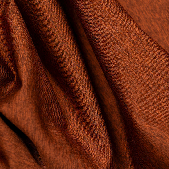 Heathered Rust fabric texture detail of Bickford Athletic Quarter Zip Hoodie