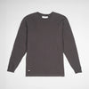 Bickford Everyday Long Sleeve Tee in Dark Gray, flat lay front view