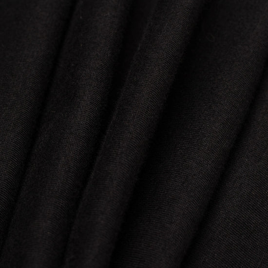 Cotton fabric texture detail of Bickford Everyday Tee in Black