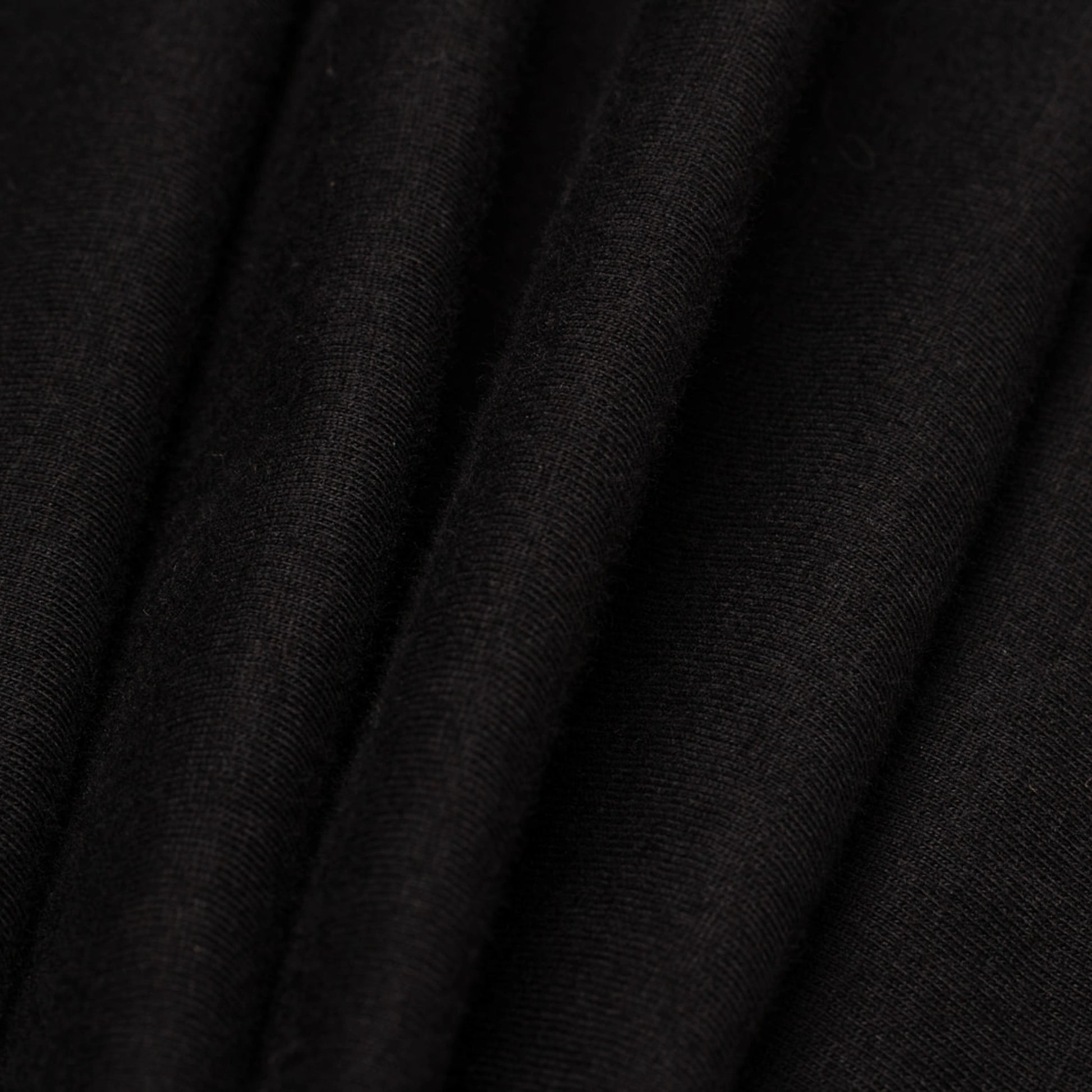 Cotton fabric texture detail of Bickford Everyday Tee in Black