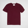 Bickford Everyday Tee in Maroon, flat lay front view