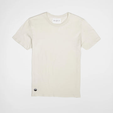Bickford Everyday Tee in Natural White, flat lay front view