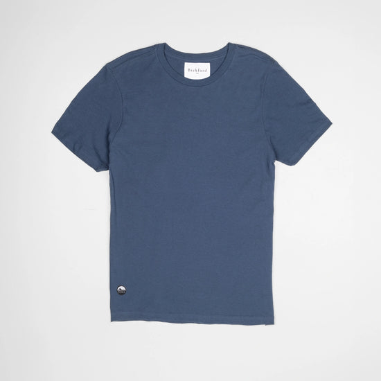 Bickford Everyday Tee in Navy, flat lay front view