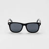 Bickford USA Timberline Full-Frame Sunglasses in midnight black, front view, with smoke lenses.