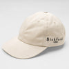 Bickford USA Unstructured Chino Cap in Natural with embroidered logo, front angle view